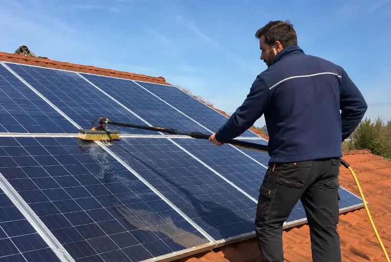 Nettoyage et entretien de panneaux solaires à Claveyson